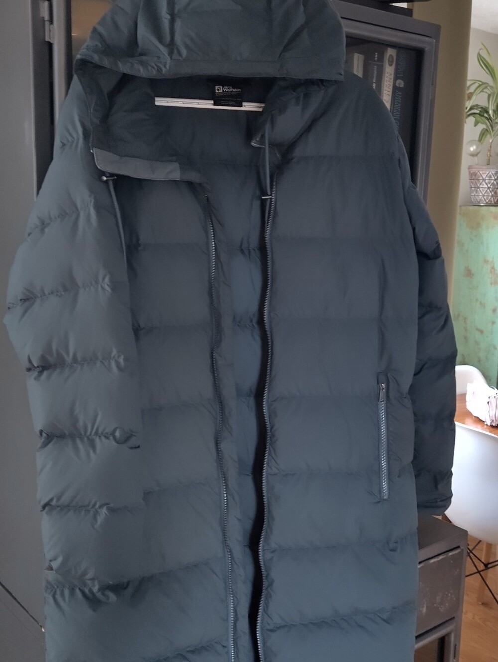 Jack Wolfskin Long Down Coat - Dark Teal